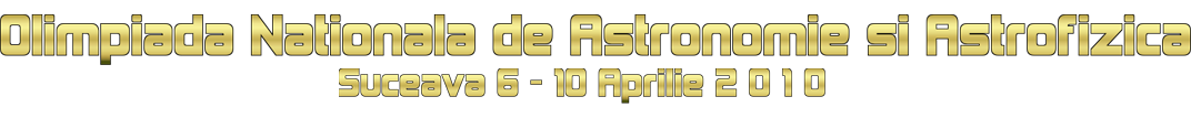 Olimpiada Nationala de Astronomie si Astrofizica